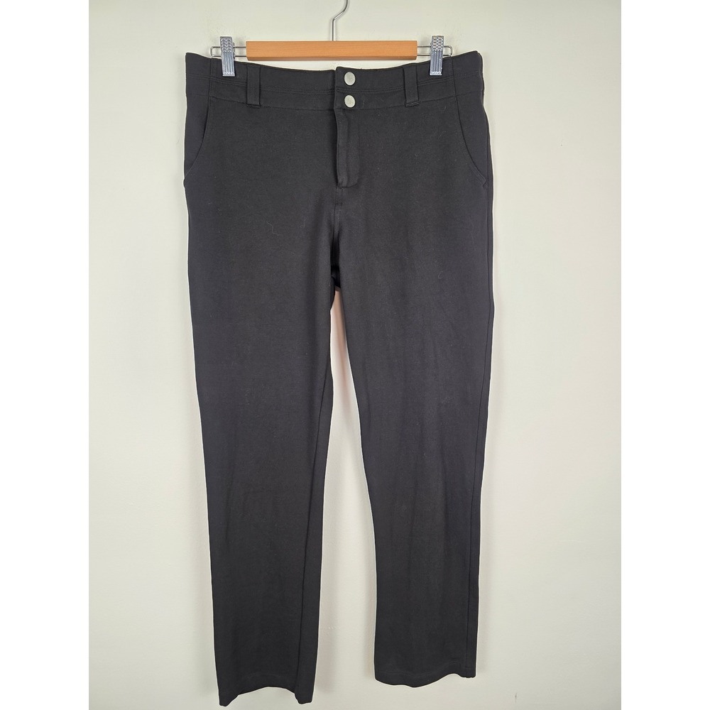 Title Nine Kate Pants Black Straight Leg Women's Size 12